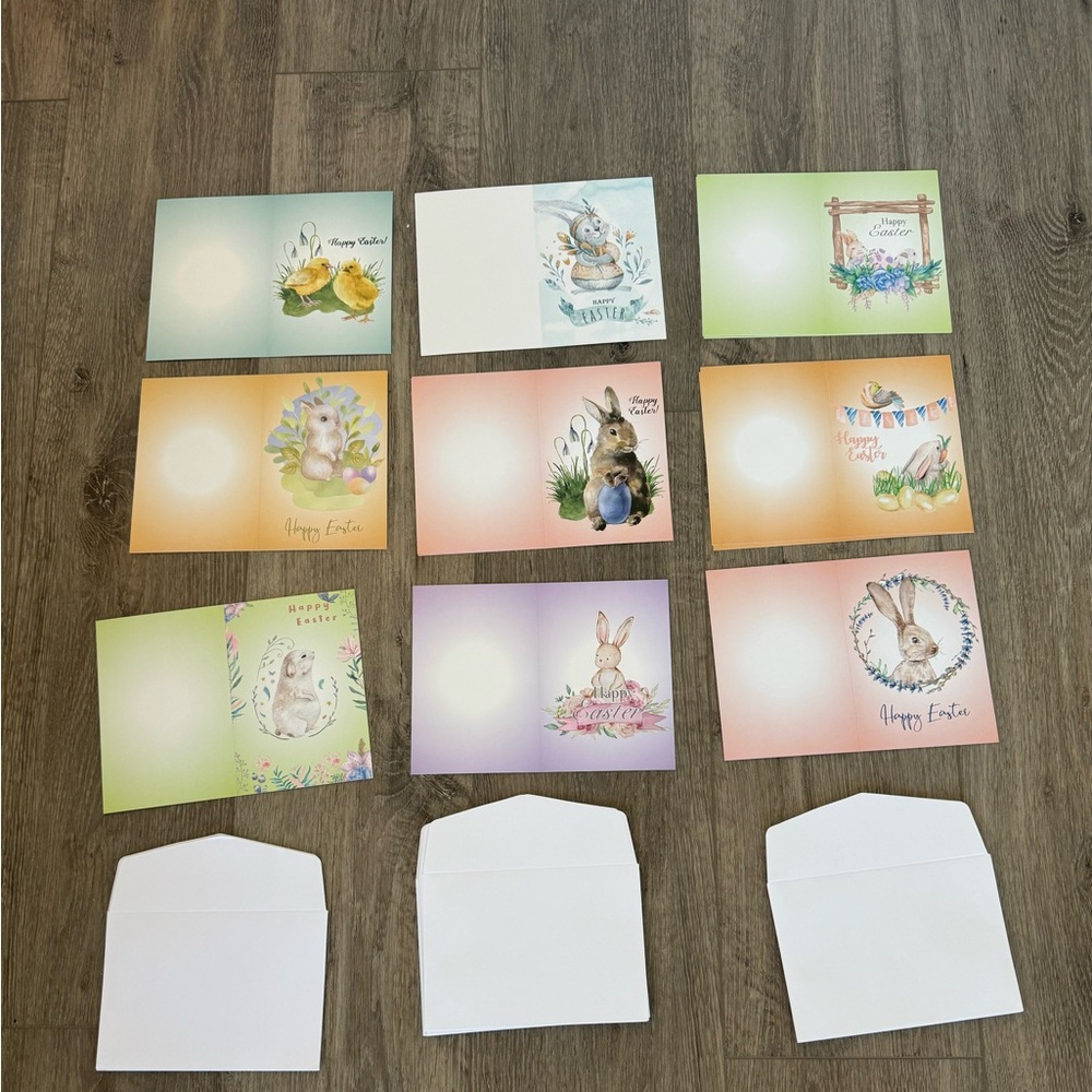 Huge lot of 18 Easter cards and envelopes